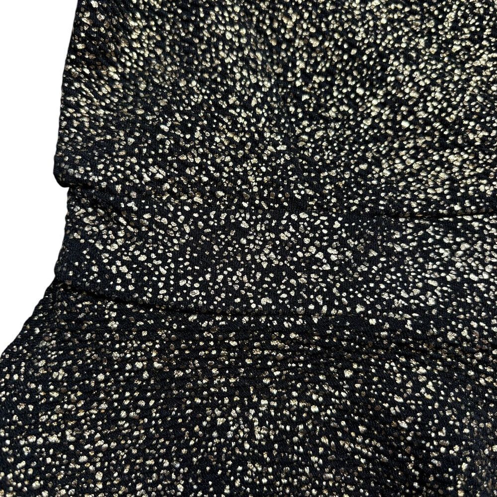 Juicy Couture Toddler Girls Black Gold Sparkle A-Line Dress Short Sleeve Sz 12m - Picture 5 of 10